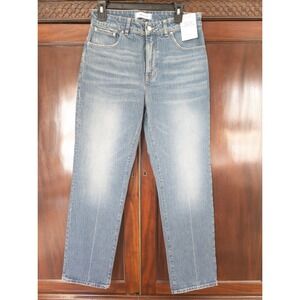 Madewell Curvy Longline Straight Jean W29 Blue Denim With Magic Pockets